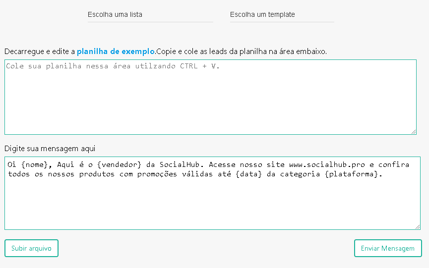 pagina principal 2 - Socialhub - Para todos os Negócios